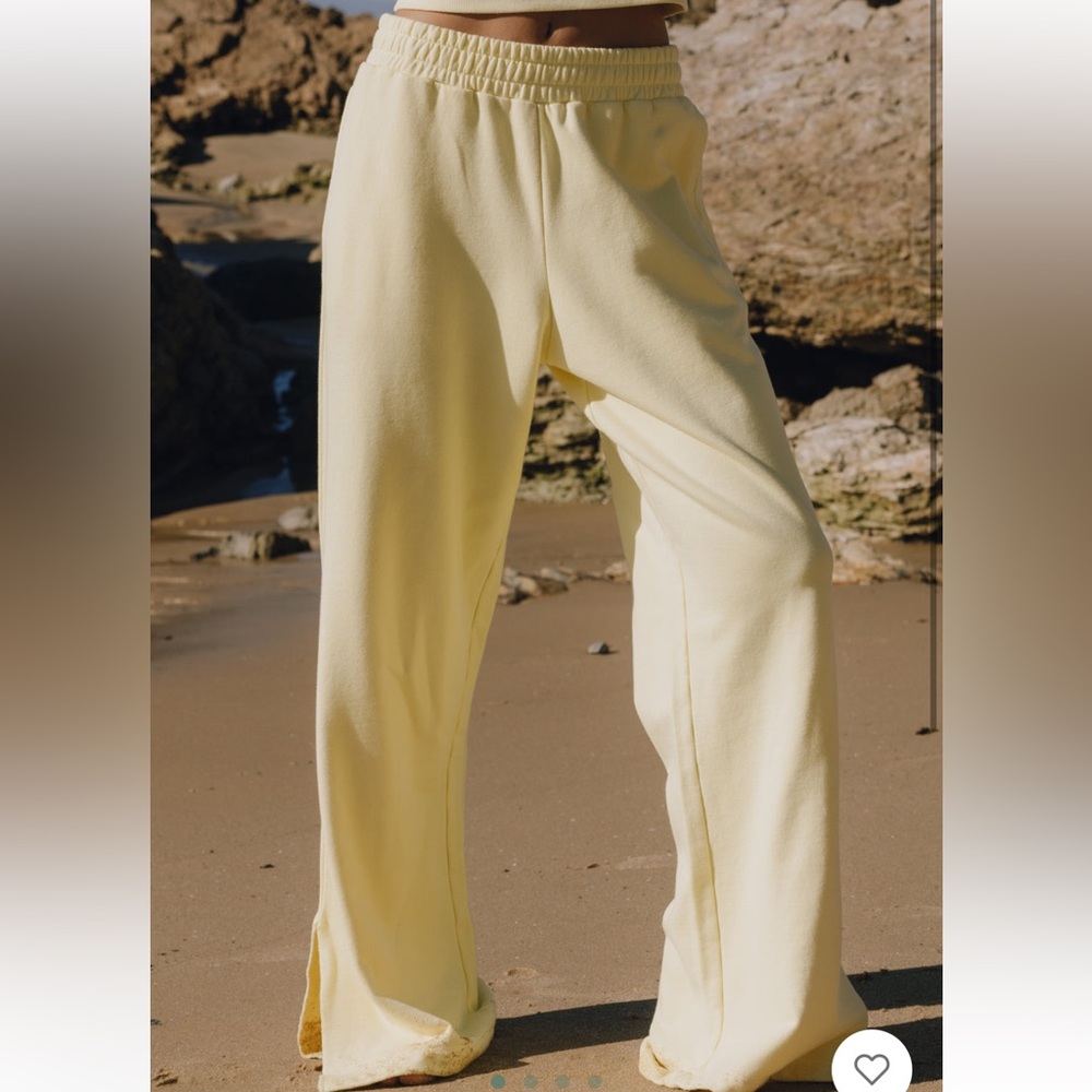 Daily Drills Lemonade Wide Leg Sweatpants
